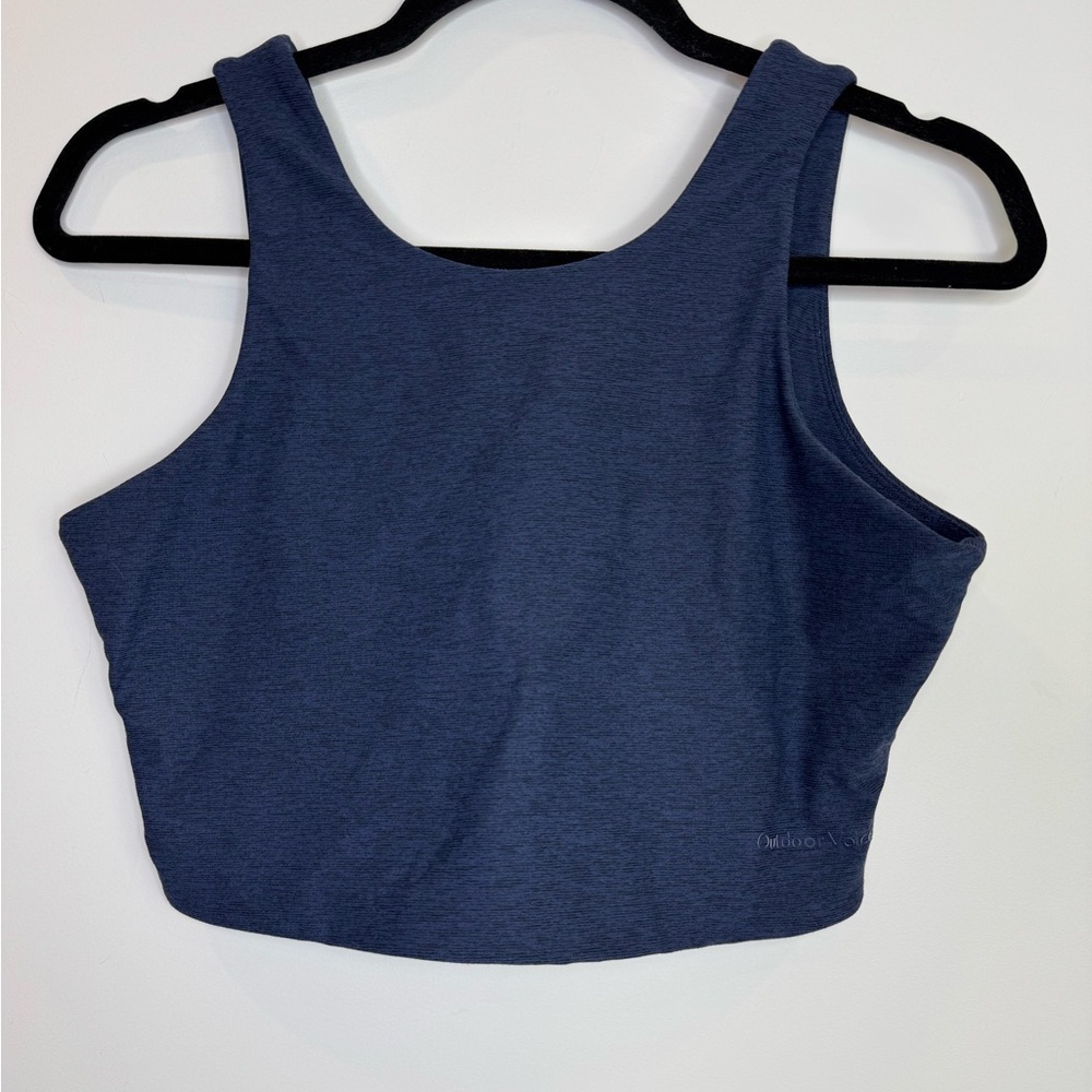 Outdoor Voices Navy Blue Activewear cropped Top size medium